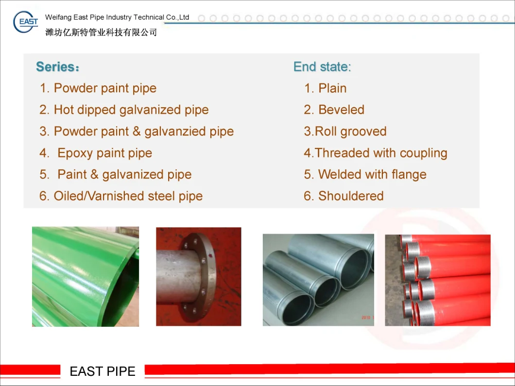 Seamless Pipe with Prefabrication for Fire Sprinkler Protection