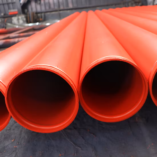 SA106 B RAL 3000 Rotes nahtloses Stahlrohr zur Brandbekämpfung