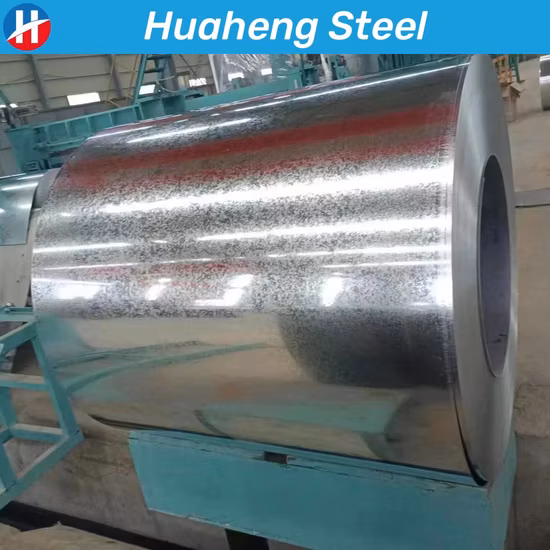 Hochfester Zero Spangle Big geölter halbharter Zn-Zinkbeschichtungs-Baustoff Dx51d SPCC SGCC CGCC Dx51d Dx52D Dx53D Zinkbeschichtete verzinkte Stahlspule